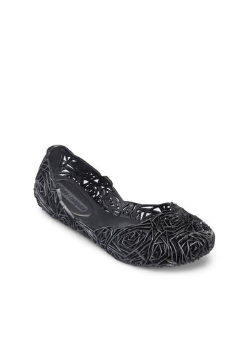Melissa Campana Fitas II Flats (Black Silver)