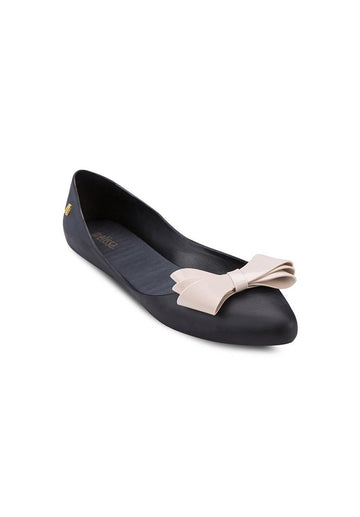 Melissa Trippy IV Flats (Black/Beige)