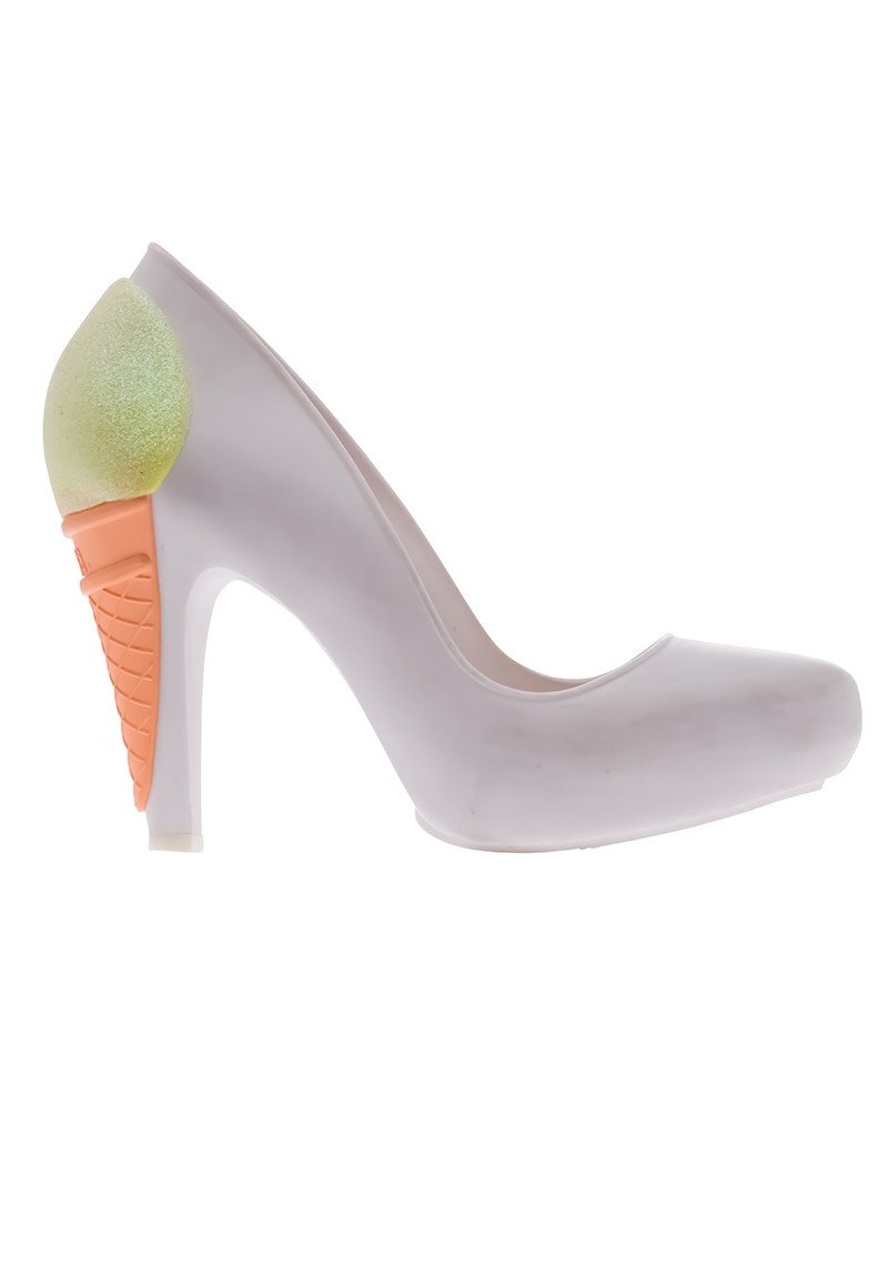 MELISSA INCENSE+KARL LAGERFELD (White/Green, Matt) - MDreams Malaysia