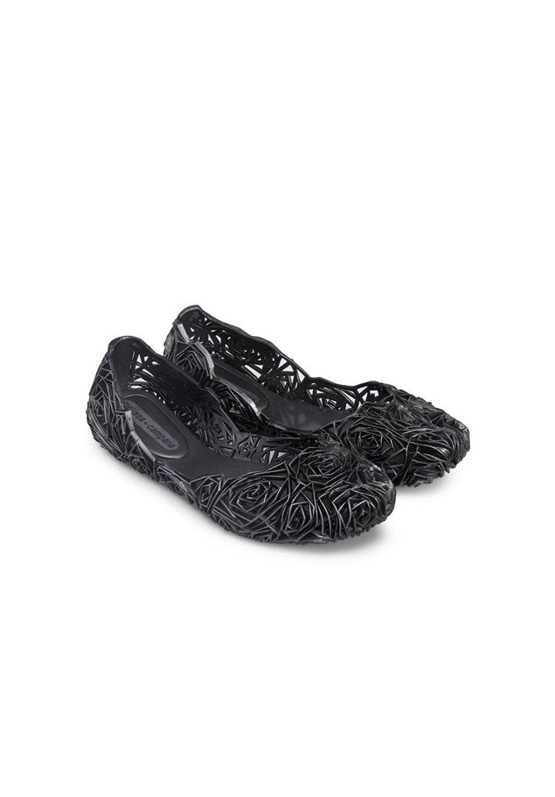 Melissa Campana Fitas II Flats (Black Silver) - MDreams Malaysia