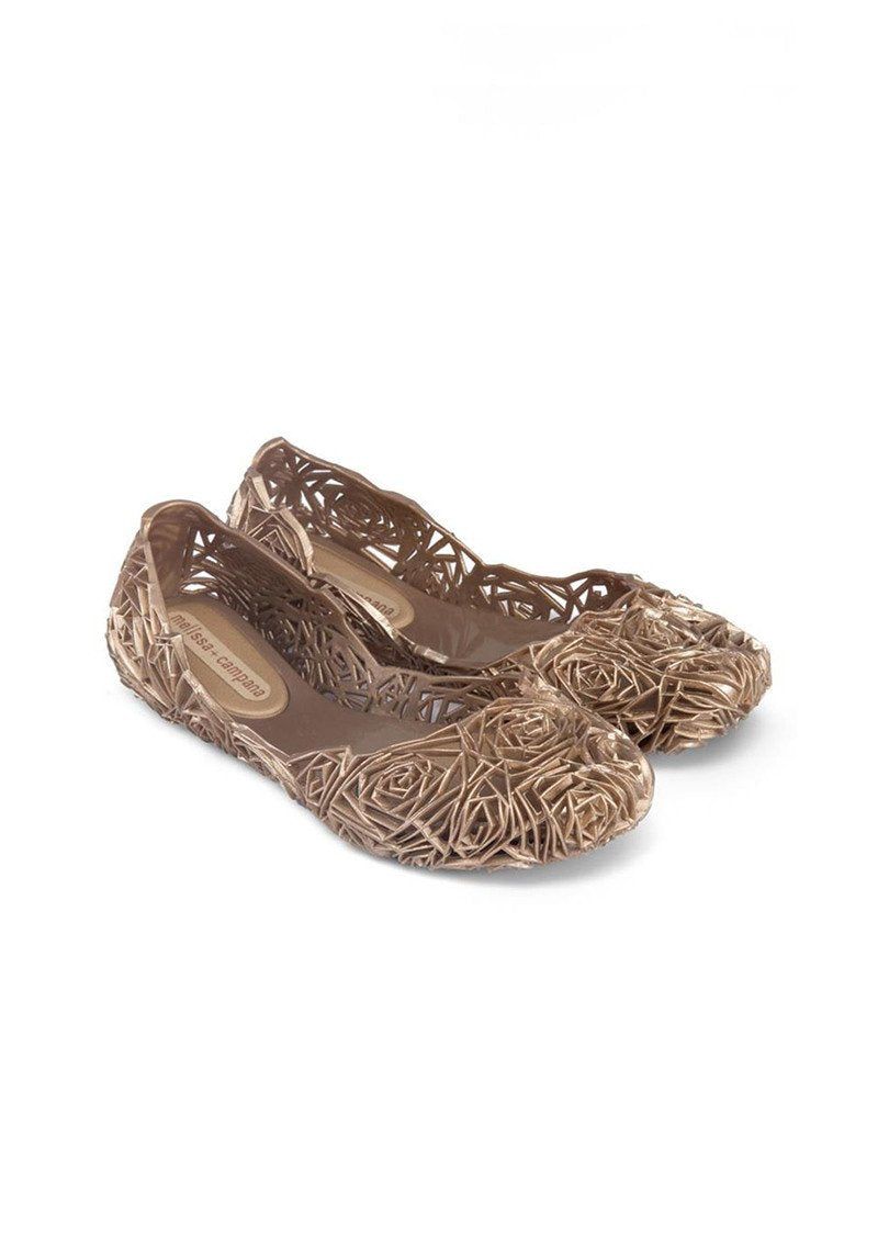 Melissa Campana Fitas II Flats (Gold) - MDreams Malaysia