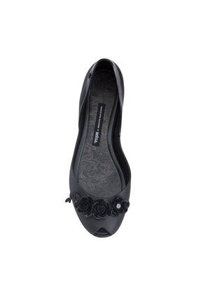 Melissa Flower Queen + Alexandre Herchcovitch Flats (Black)