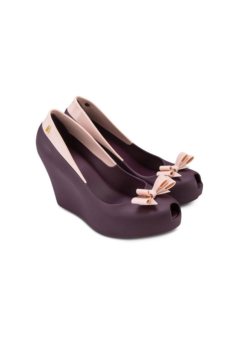 Melissa Queen Wedge (Bordeaux/Pink)