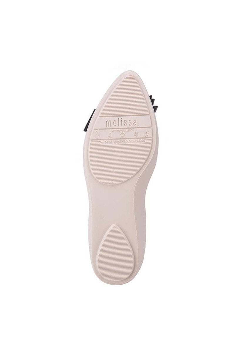 Melissa Trippy IV Flats (Beige/Black)