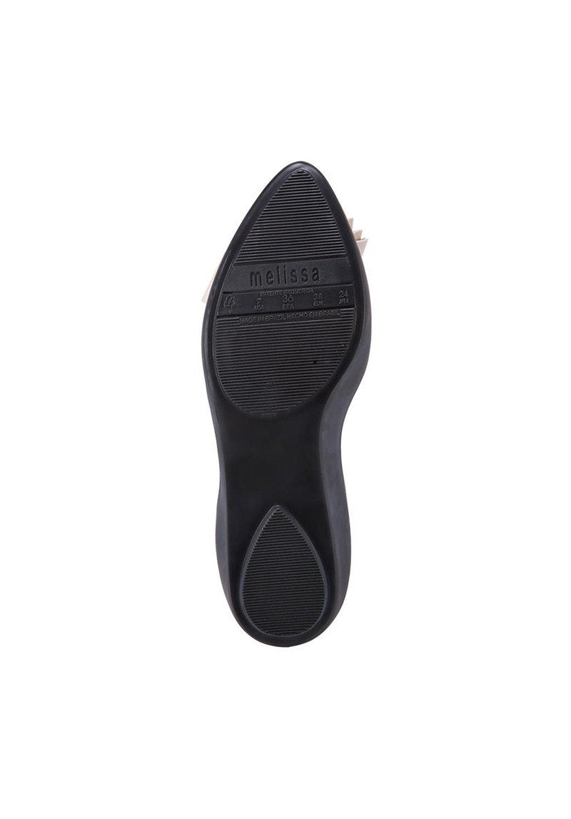 Melissa Trippy IV Flats (Black/Beige)