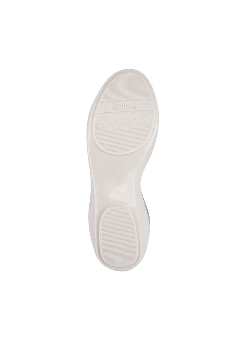 Melissa Queen Flats (White/Gold)