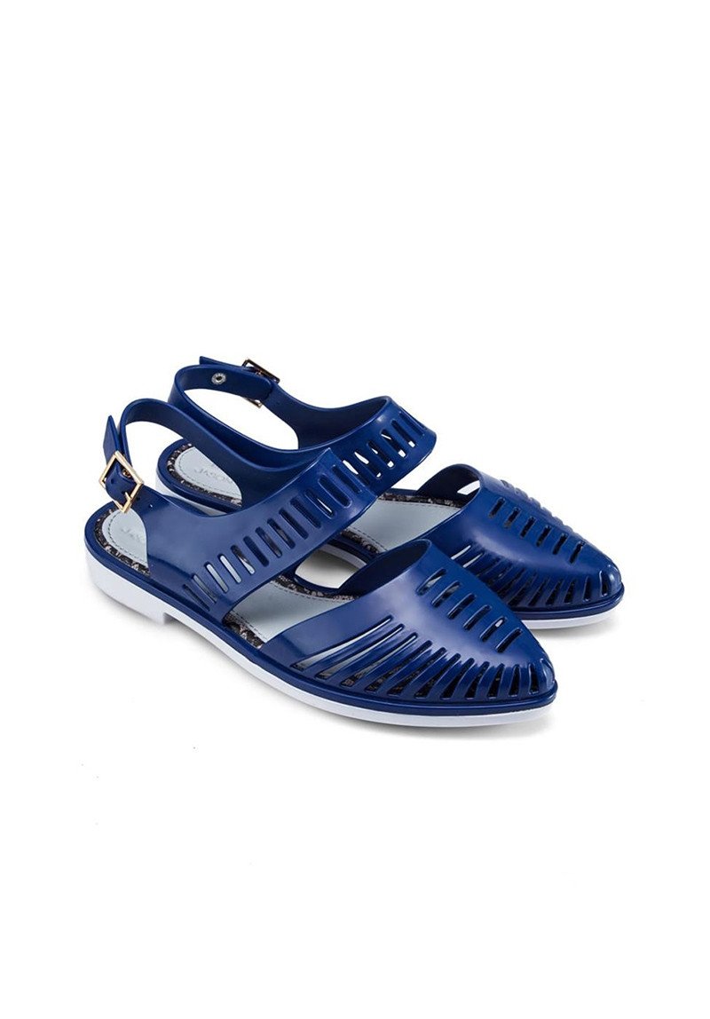 Melissa Magda + Jason Wu Sandals (White/Blue) - MDreams Malaysia