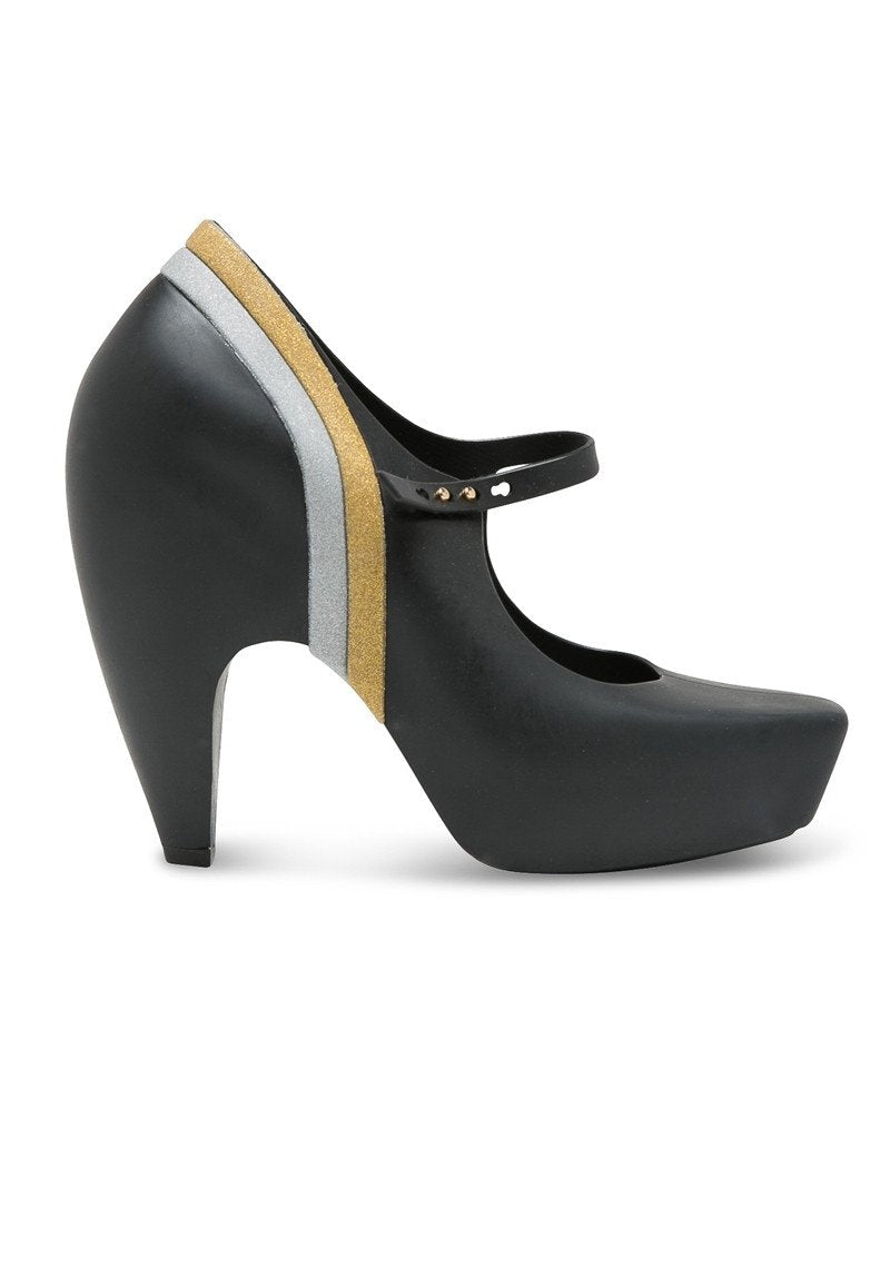 MELISSA GINGA+KARL LARGERFELD (Black/Gold/Silver)