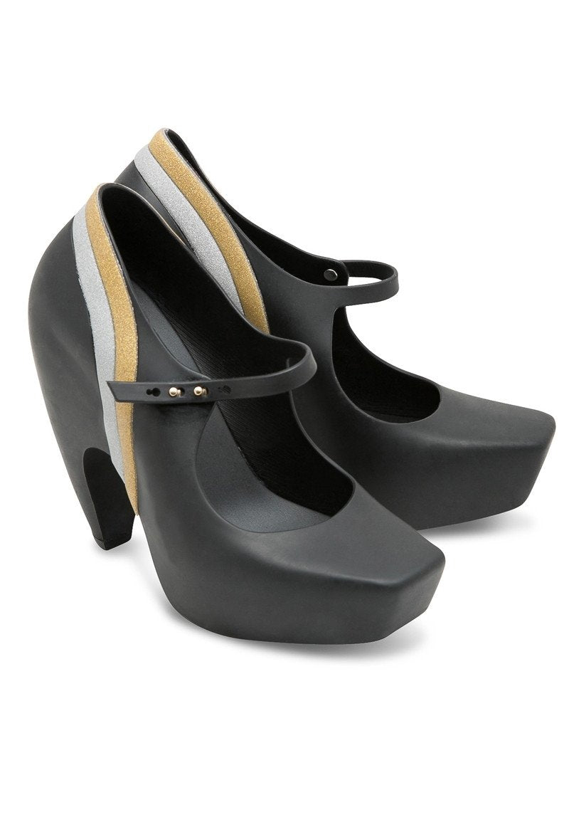 MELISSA GINGA+KARL LARGERFELD (Black/Gold/Silver)