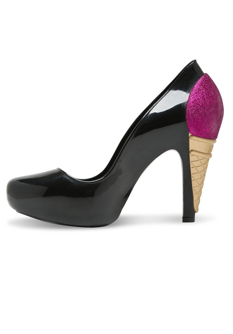 MELISSA INCENSE+KARL LAGERFELD (Black/Pink, Shiny) - MDreams Malaysia