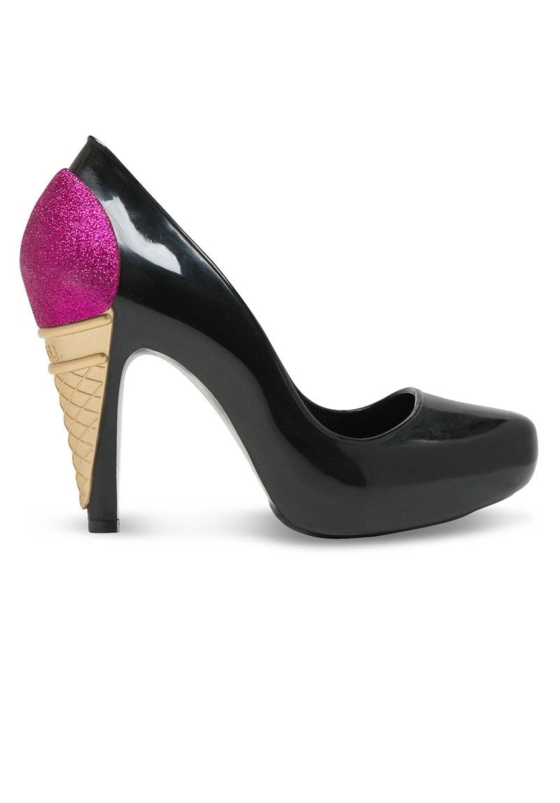 MELISSA INCENSE+KARL LAGERFELD (Black/Pink, Shiny) - MDreams Malaysia