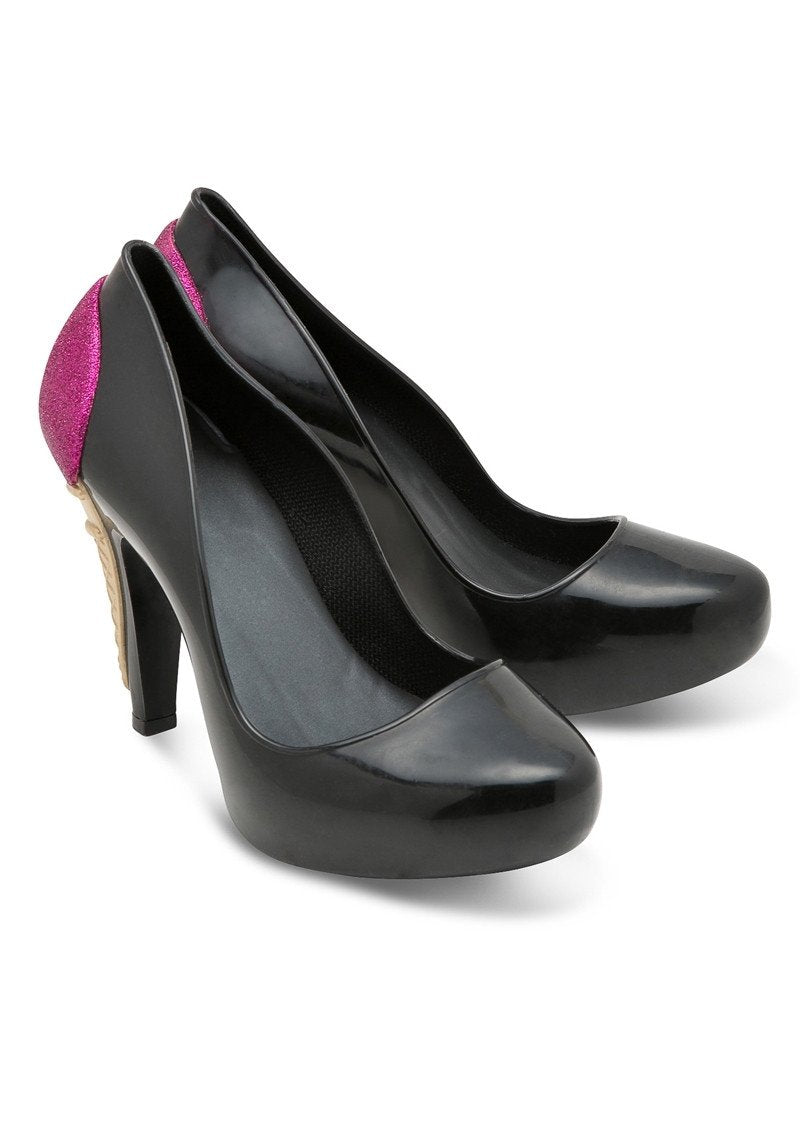 MELISSA INCENSE+KARL LAGERFELD (Black/Pink, Shiny) - MDreams Malaysia