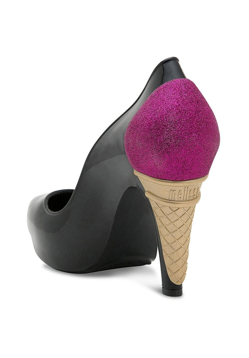 MELISSA INCENSE+KARL LAGERFELD (Black/Pink, Shiny) - MDreams Malaysia