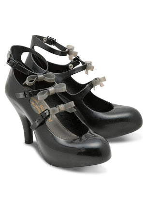 MELISSA - VW THREE STRAPS ELEVATED IV (Black)