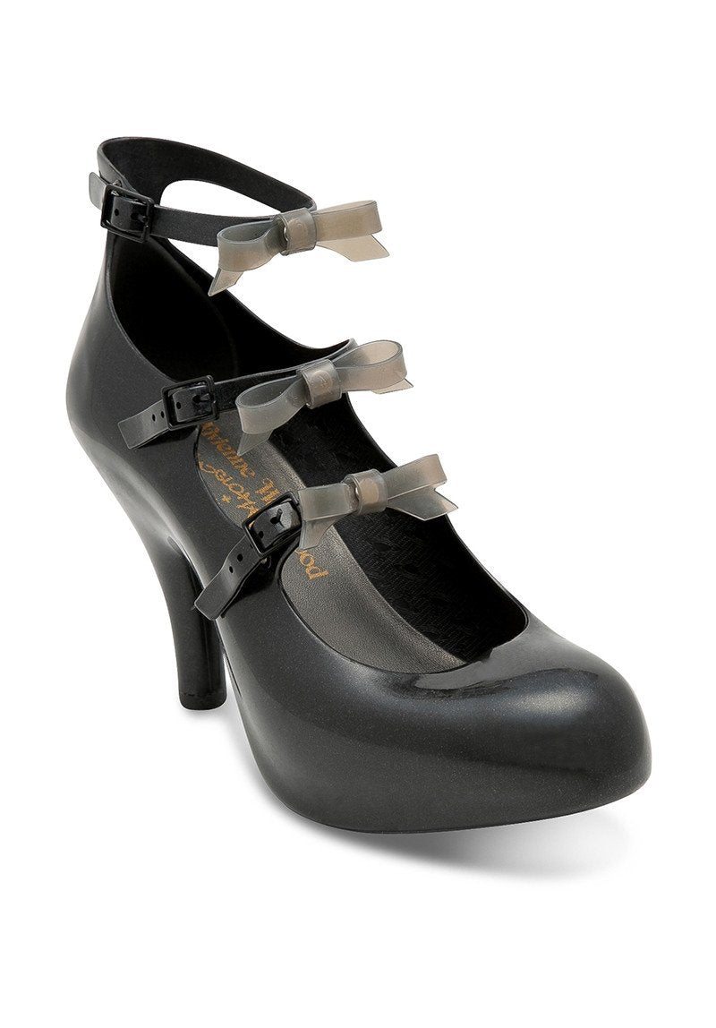 MELISSA - VW THREE STRAPS ELEVATED IV (Black)