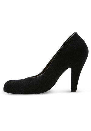 VW ANGLOMANIA+MELISSA ANIMAL TOE (Black Flocked)