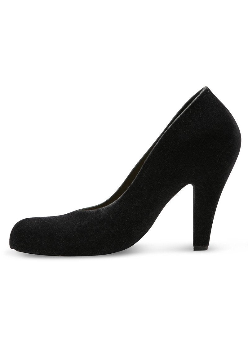 VW ANGLOMANIA+MELISSA ANIMAL TOE (Black Flocked)