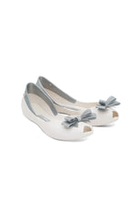 Melissa Queen Flats (White/Silver) - MDreams Malaysia