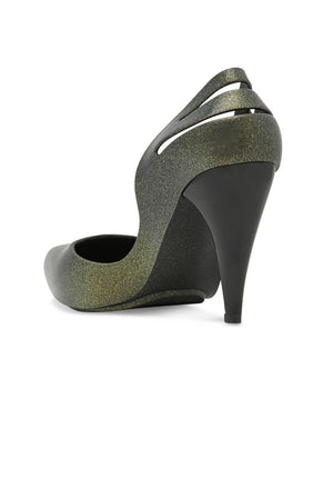 Melissa Classic Heels (Black/Gold) - MDreams Malaysia