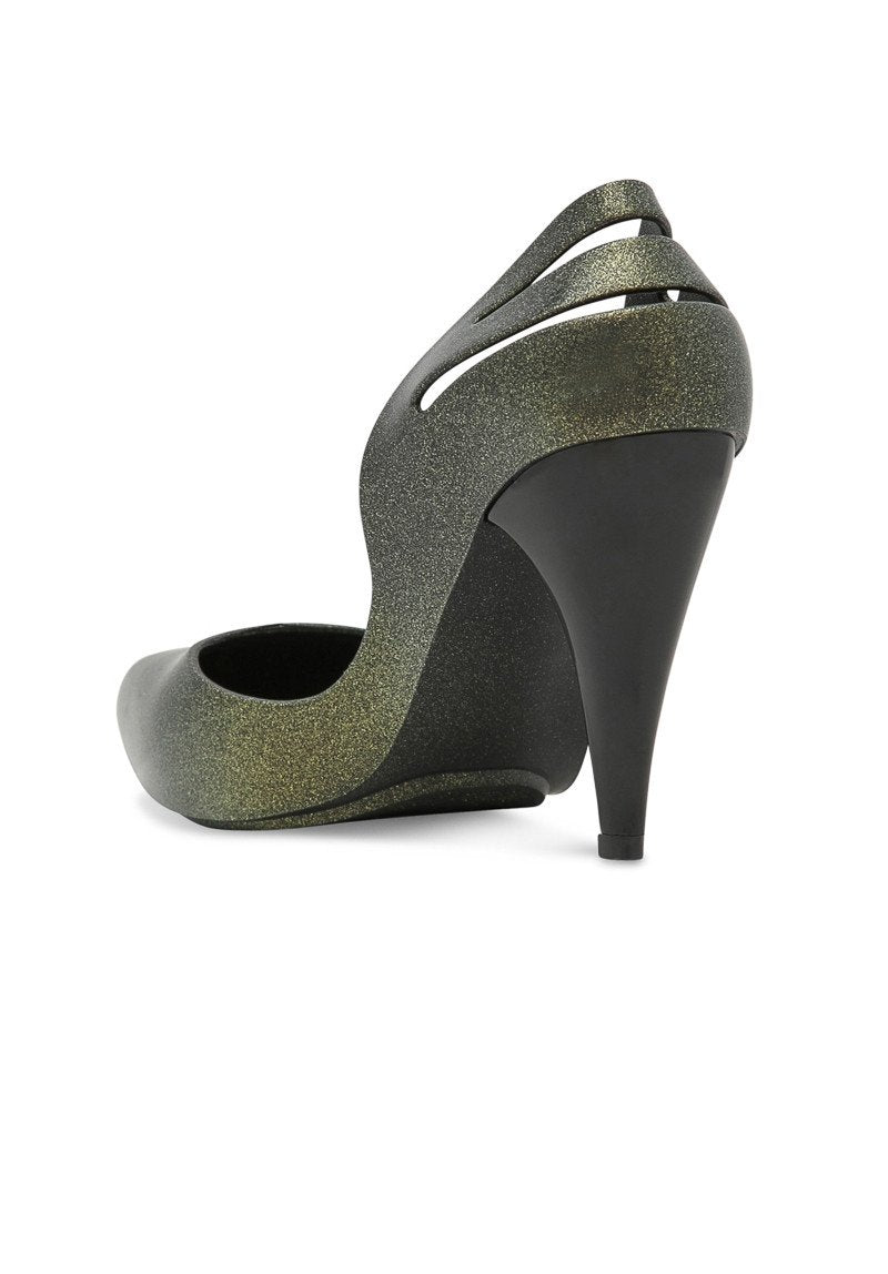 Melissa Classic Heels (Black/Gold) - MDreams Malaysia