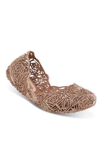 Melissa Campana Fitas II Flats (Pink Metal)
