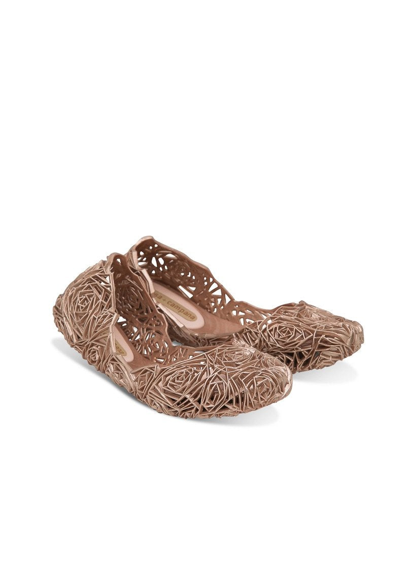 Melissa Campana Fitas II Flats (Pink Metal) - MDreams Malaysia