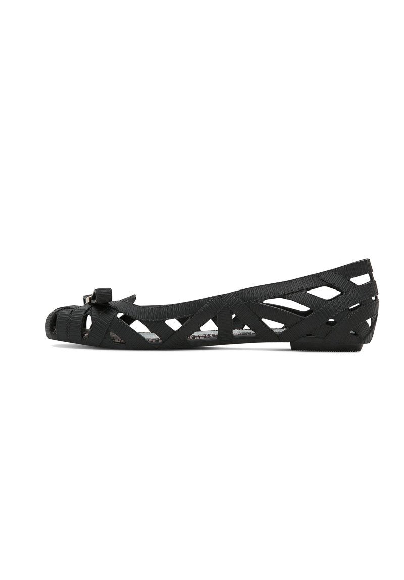 Melissa Jean + Jason Wu V Flats (Black) - MDreams Malaysia