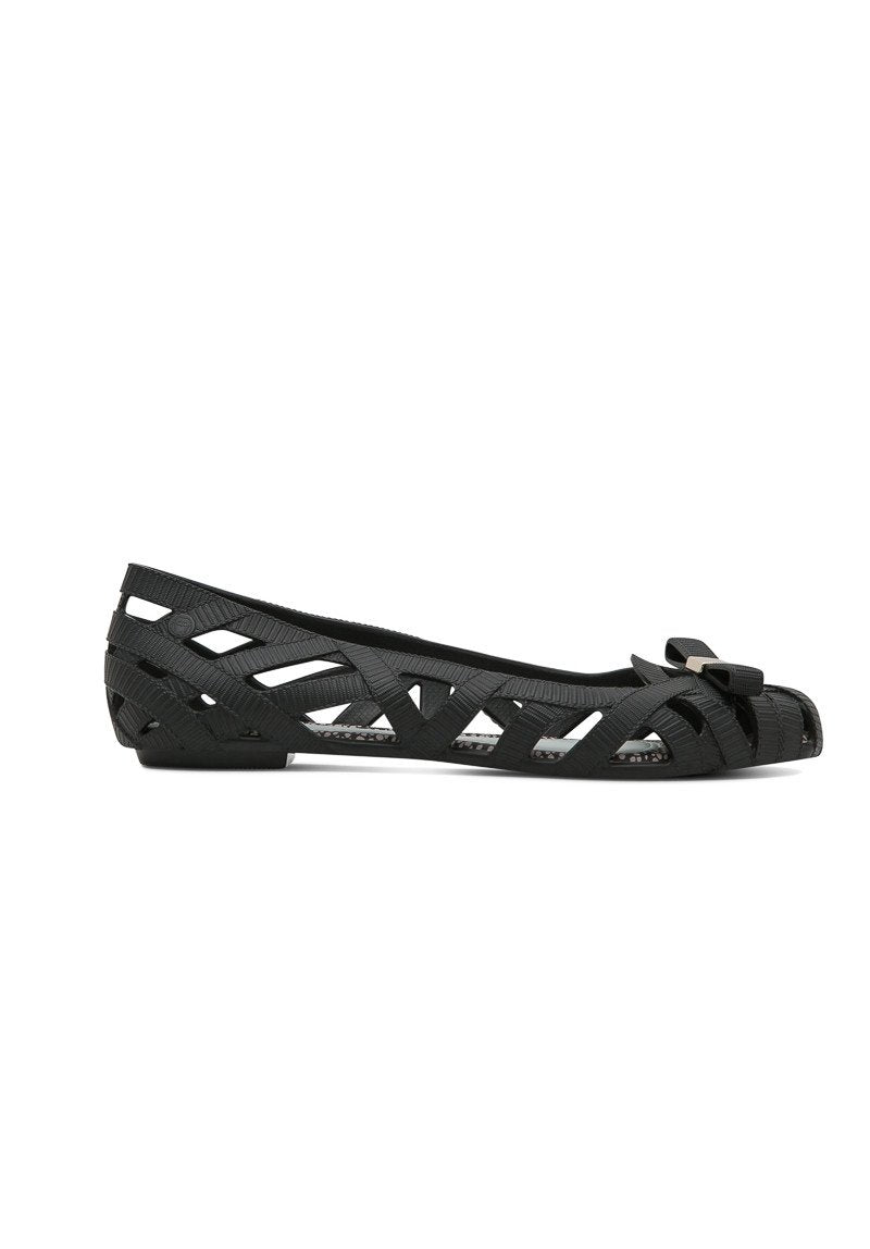 Melissa Jean + Jason Wu V Flats (Black) - MDreams Malaysia