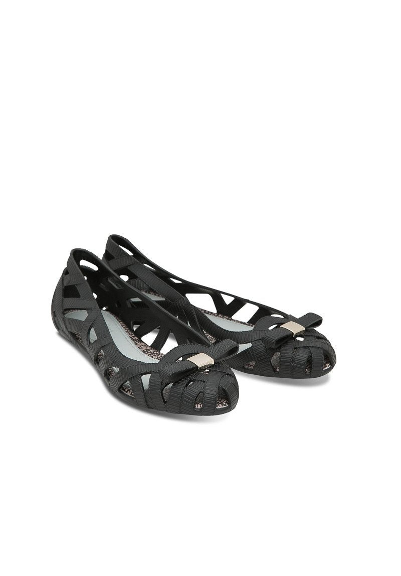 Melissa Jean + Jason Wu V Flats (Black) - MDreams Malaysia