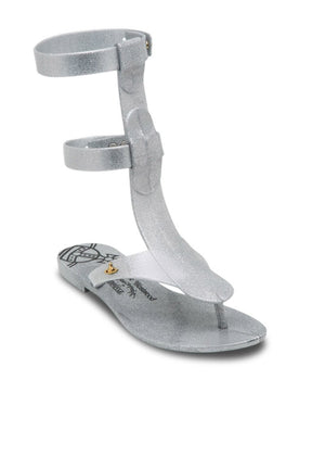 VM Anglomania + Melissa Harmonic Gladiator II (Silver Glitter)