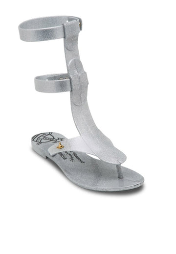 VM Anglomania + Melissa Harmonic Gladiator II (Silver Glitter)