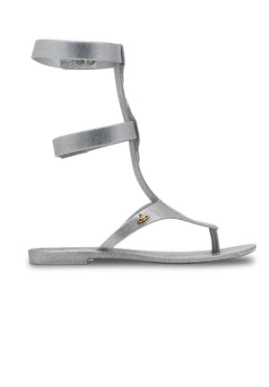 VM Anglomania + Melissa Harmonic Gladiator II (Silver Glitter)