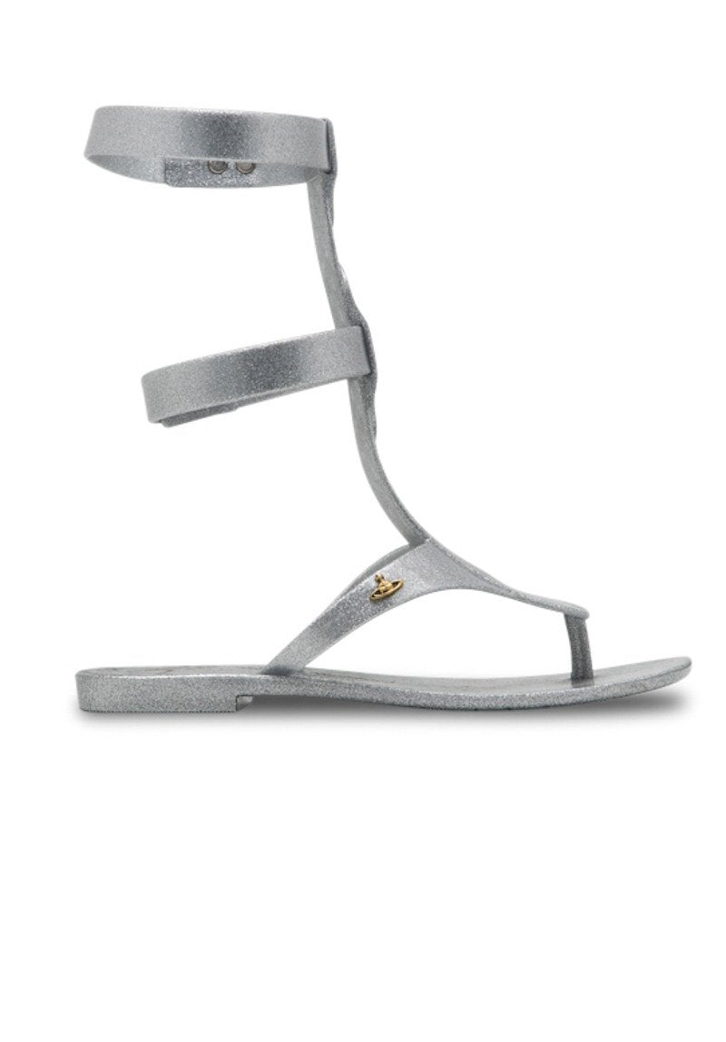 VM Anglomania + Melissa Harmonic Gladiator II (Silver Glitter)