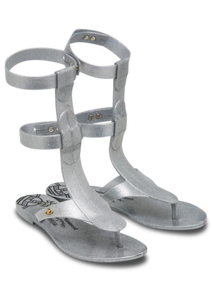 VM Anglomania + Melissa Harmonic Gladiator II (Silver Glitter)