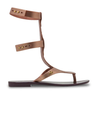 VW Anglomania + Melissa Harmonic Gladiator II (Burgundy/Pink)