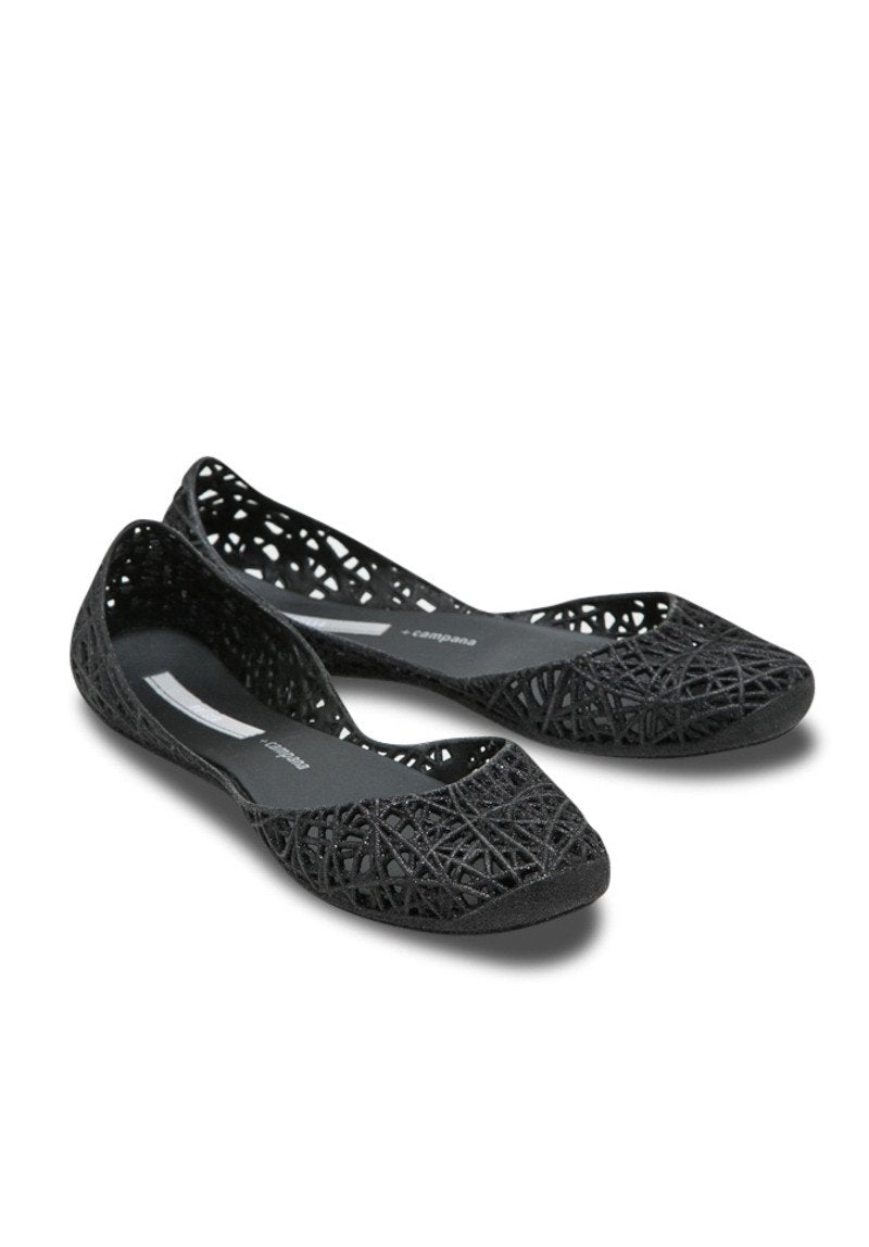 Melissa Campana Zig Zag (Black Glitter) - MDreams Malaysia