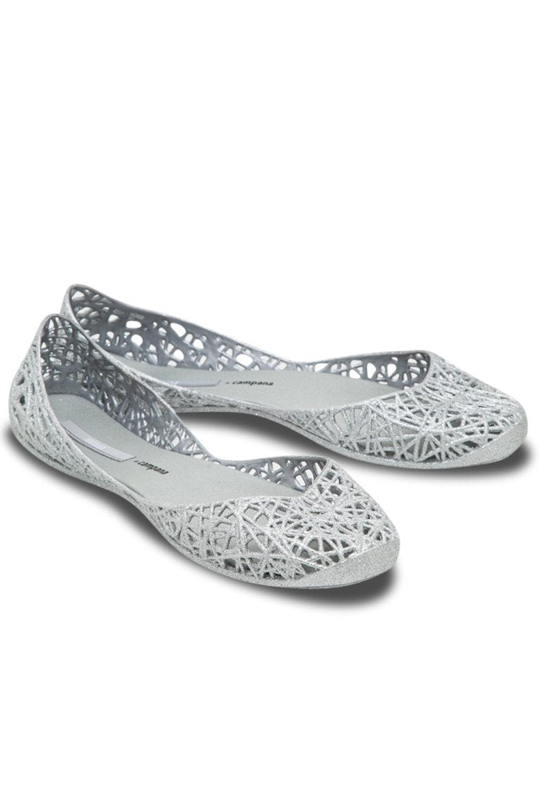 Melissa Campana Zig Zag (Silver Glitter) - MDreams Malaysia