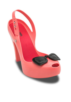 Melissa Ultragirl Heel + Karl Lagerfeld (Pink/Black/Rojo)