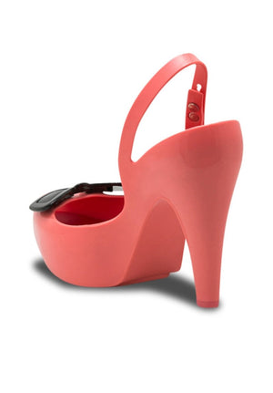Melissa Ultragirl Heel + Karl Lagerfeld (Pink/Black/Rojo)