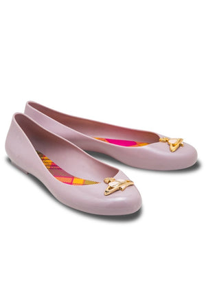 VW Anglomania + Melissa Bailarina (Beige/Pink)