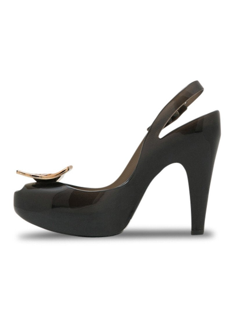 VW Anglomania + Melissa Ultragirl Heel (Black/Bronze)