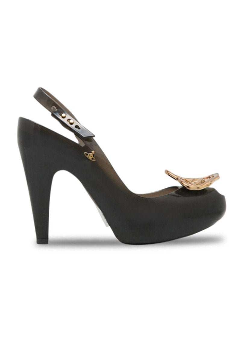 VW Anglomania + Melissa Ultragirl Heel (Black/Bronze)