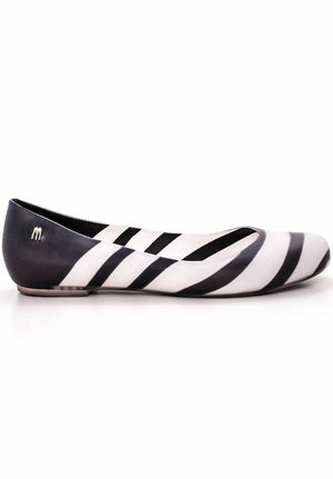 Melissa Divine V Stripes (Black / White)