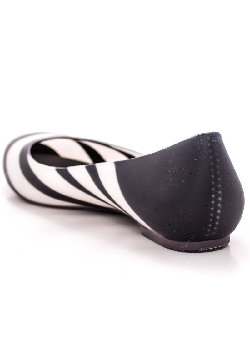 Melissa Divine V Stripes (Black / White)