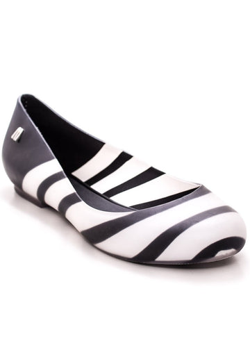 Melissa Divine V Stripes (Black / White)