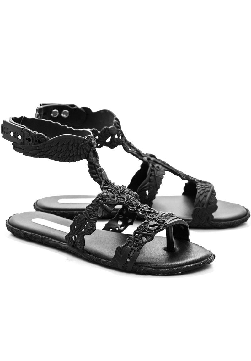 Melissa Campana Barroca Sandal (Black) - MDreams Malaysia