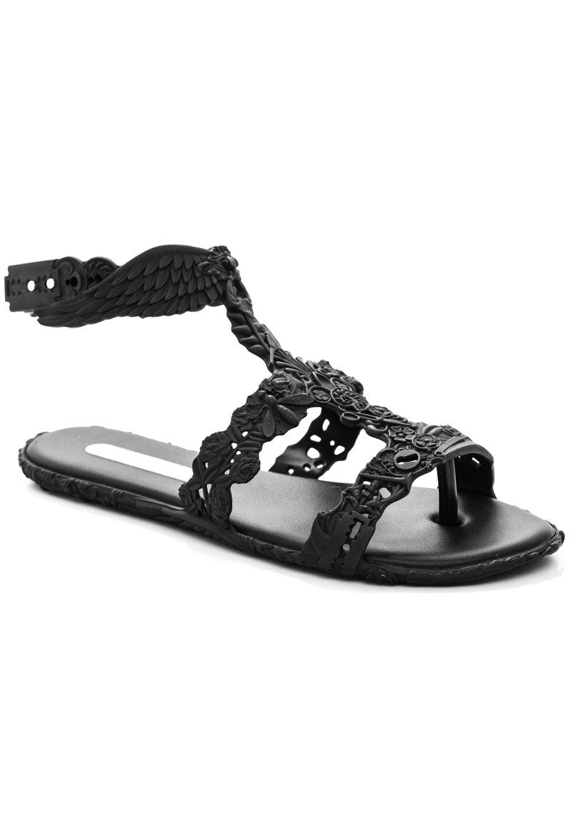 Melissa Campana Barroca Sandal (Black) - MDreams Malaysia