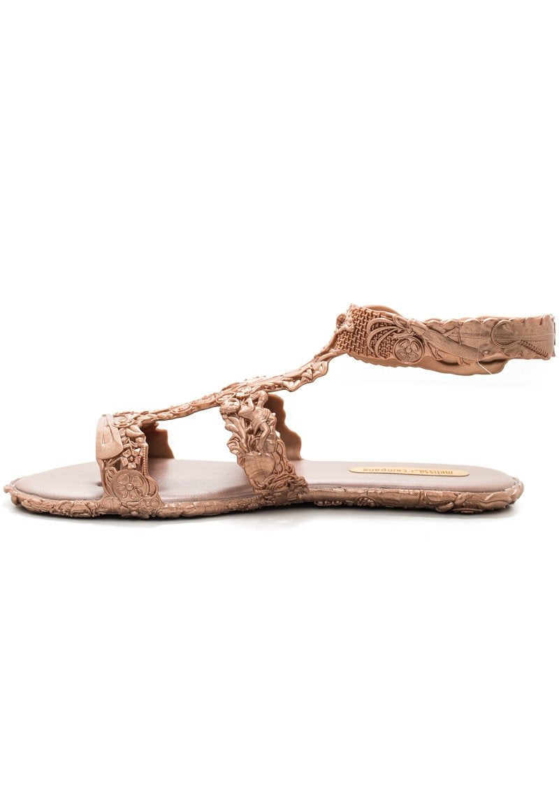 Melissa Campana Barroca Sandal (Pink Metal)