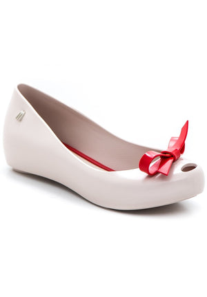Melissa Ultragirl Bow (Beige/Red)