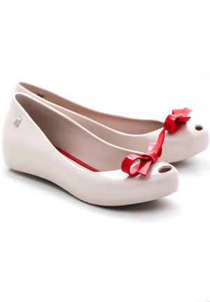 Melissa Ultragirl Bow (Beige/Red)